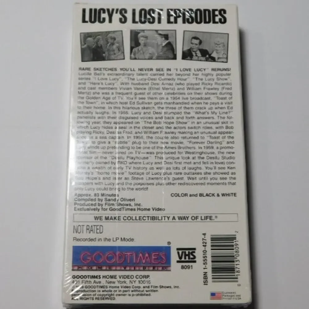 I Love Lucy Collection VHS Tapes